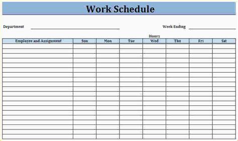 Blank Employee Schedule | charlotte clergy coalition