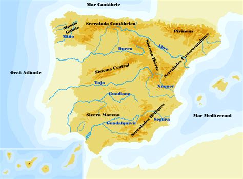 Bloc de Cicle Superior: Mapa d Espanya.