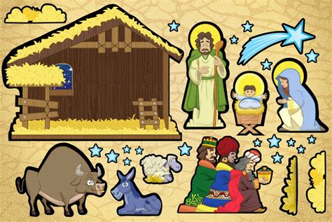 Blog Católico Navideño : IMÁGENES DE NACIMIENTO O PESEBRE PARA RECORTAR