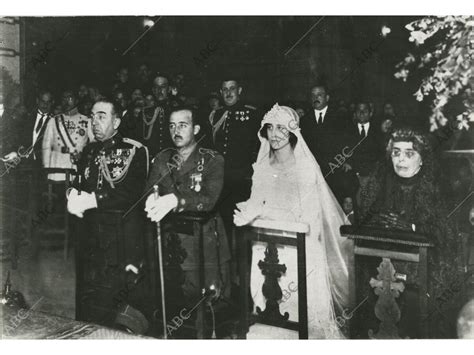 Boda del teniente coronel Francisco Franco con Carmen Polo   Archivo ABC