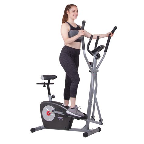 Body Rider Elliptical Trainer and Exercise Bike with Seat and Heart ...