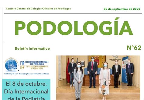 Boletín Informativo Podología nº 61   Colegio Oficial de ...