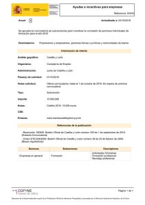 Boletín Oficial de Castilla y León A. DISPOSICIONES ...