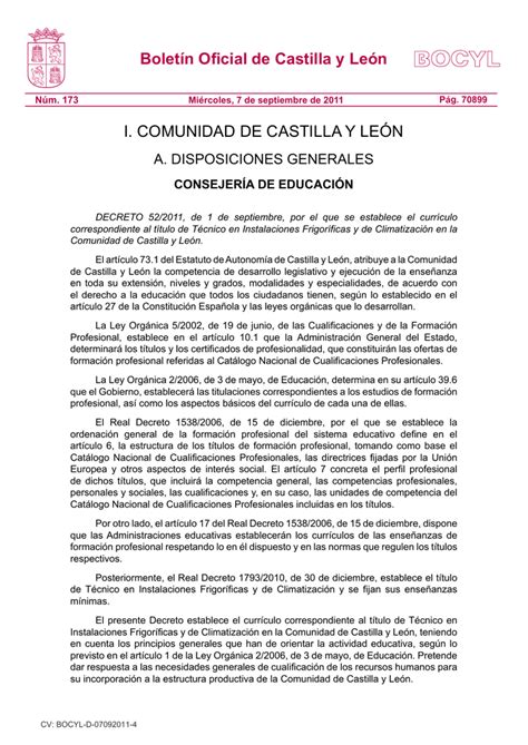 Boletín Oficial de Castilla y León A. DISPOSICIONES ...