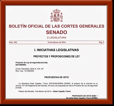 Boletín Oficial de las Cortes Generales. Senado