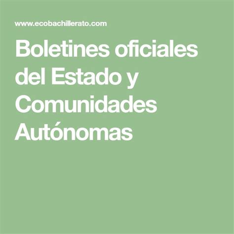 Boletines oficiales del Estado y Comunidades Autónomas en 2020 ...
