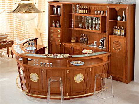 BOLINA Mueble bar de madera maciza by Caroti