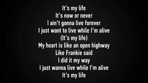 Bon Jovi   It s my life lyrics [HD]   YouTube