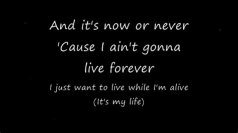 Bon Jovi   It s my life [Lyrics] [HD]   YouTube