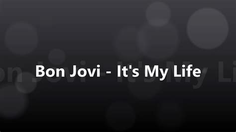 Bon Jovi   It s My Life [가사/해석/발음][만조]   YouTube
