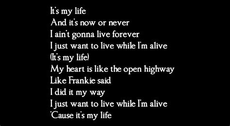 Bon Jovi   Its my life   lyrics   YouTube