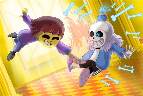 Bonetale: Sans vs Frisk  Undertale fangame  by Woloned ...