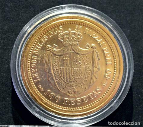 bonita reproducción moneda de oro españa 100 pe Comprar ...