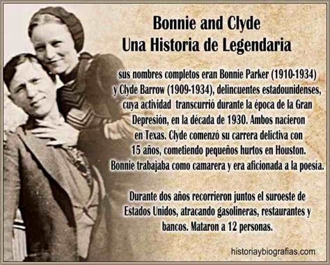 Bonnie y Clyde:Historia de Amor y Violencia Biografia y ...
