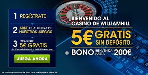 Bono Casino Sin Deposito William Hill 5€ Gratis