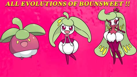 Bounsweet Evolution into Steenee and then into Tsareena in ...