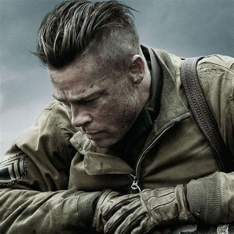 Brad Pitt s Fury Haircut: A Stylish Undercut  +Gallery