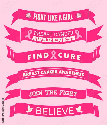 Breast Cancer Awareness Banners   Buy this stock vector and explore ...
