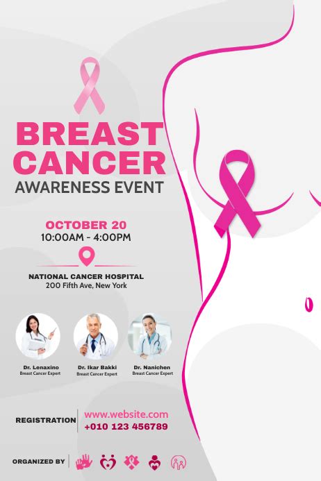 Breast Cancer Awareness Campaign Poster Template | PosterMyWall
