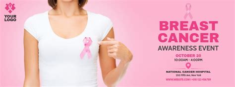 Breast Cancer Awareness Facebook Cover Template | PosterMyWall