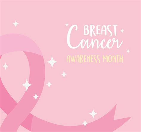 Breast cancer awareness month banner with pink ribbon 2062628 Vector ...