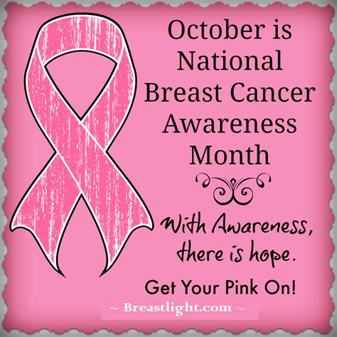 Breast Cancer Awareness Month ~ Breastlight Reviews | Breast Cancer ...