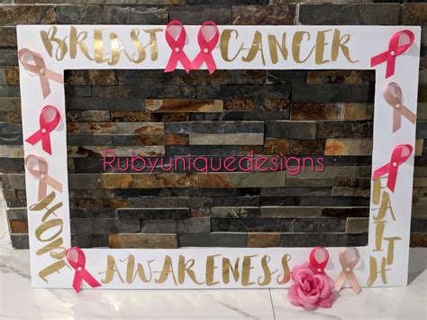 Breast Cancer Awareness Photo Booth Frame | Etsy