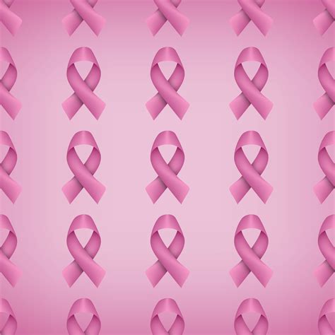 Breast cancer awareness realistic pink ribbon seamless pattern 676949 ...