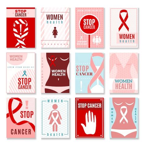 Breast cancer banners | Free Vector