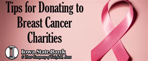 Breast Cancer Charity Donation Tips | Iowa State Bank and Trust Company