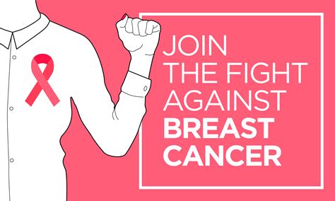 Breast Cancer. Join the Fight Banner 335399 Vector Art at Vecteezy