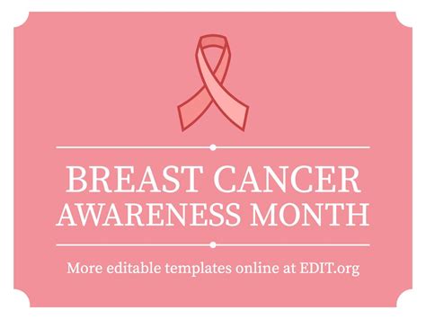 Breast Cancer poster & banner templates to edit online