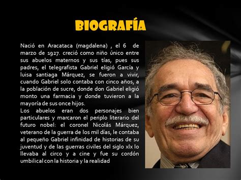 Breve Biografia De Gabriel Garcia Marquez Para Niños   Hábitos de Niños