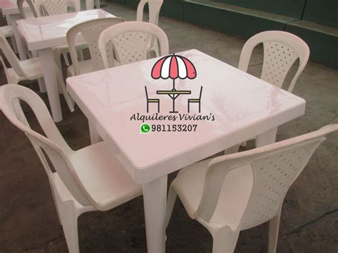 [Brindo]   Alquiler de mesas y sillas de plástico   Foros Perú