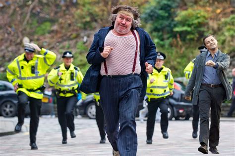 British man running away from police : photoshopbattles