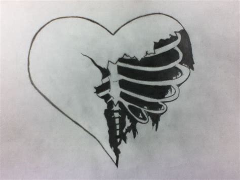 Broken Heart Drawings | Quote Addicts | sketch | Pinterest ...