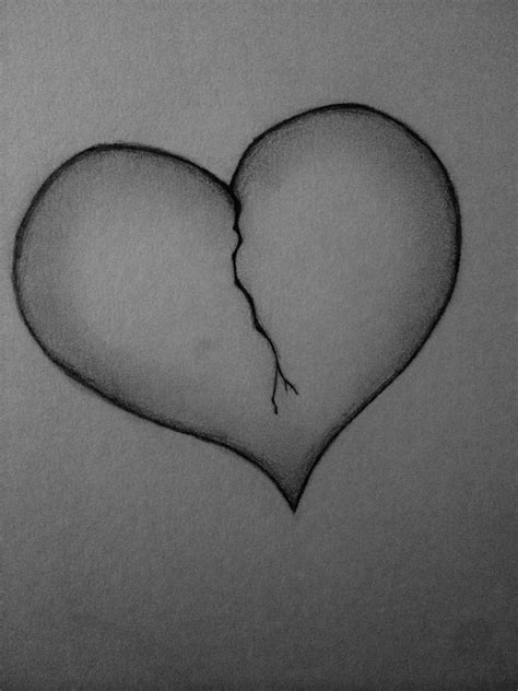 Broken heart sketch #drawing #brokenheart | Broken heart ...