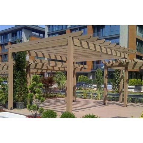Brown Tunnel Outdoor WPC Pergola at Rs 650/square feet in Chennai | ID ...