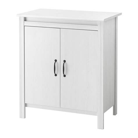 BRUSALI Cabinet with doors   white   IKEA