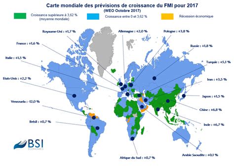 BSI Map : prévision de croissance 2017