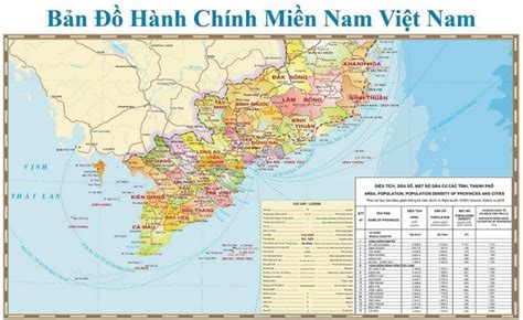 Bản đồ Miền Nam Việt Nam   southern Vietnam map