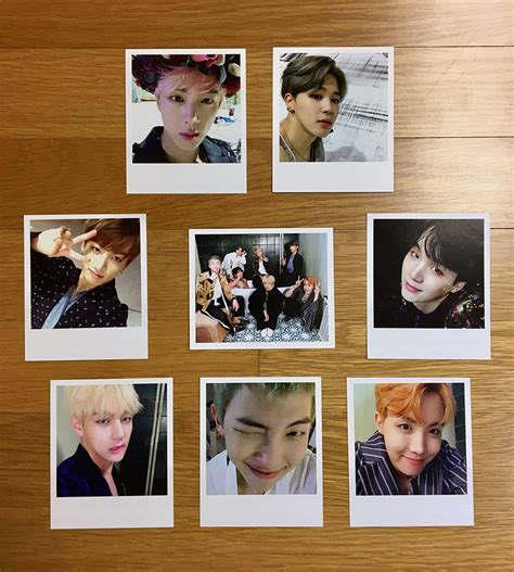 BTS 2nd Album Wings Official Polaroid Photocard All Member V JIN JIMIN ...