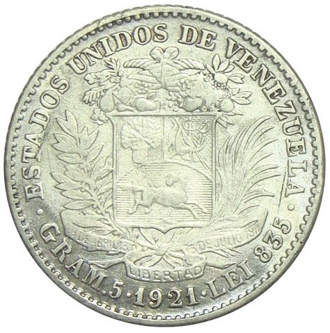 Buena Moneda 1 Bolivar de 1921