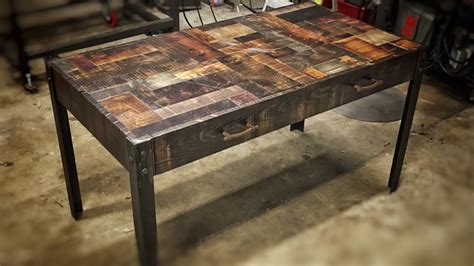 Building a Rustic Industrial Desk   YouTube