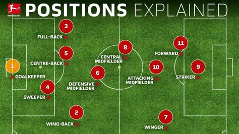 Bundesliga | Soccer positions explained: names, numbers ...