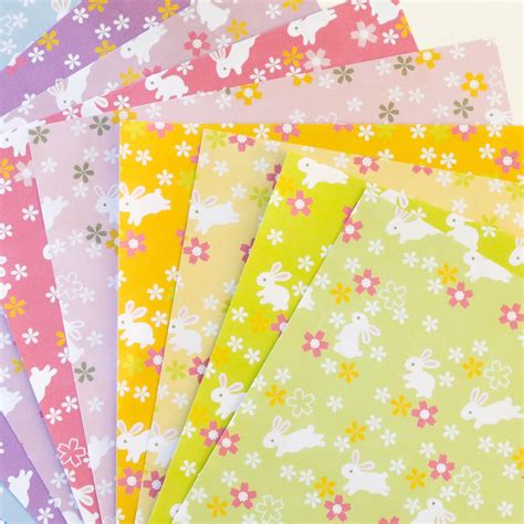 Bunny Rabbits Printable Origami Paper   Paper Kawaii Shop