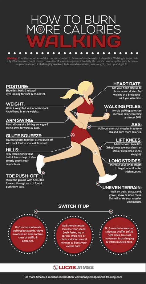 Burn More Calories Walking {Infographic} » Fitness Gizmos
