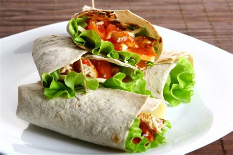 Burritos de soja texturizada y vegetales