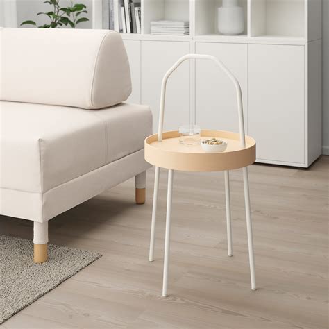 BURVIK Mesa auxiliar, blanco, 38 cm   IKEA