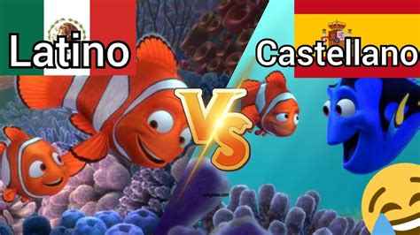 Buscando A Nemo: Doblaje Latino VS Doblaje Castellano | Round 1 |   YouTube